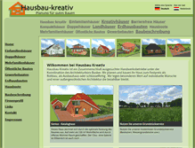 Tablet Screenshot of hausbau-kreativ.de